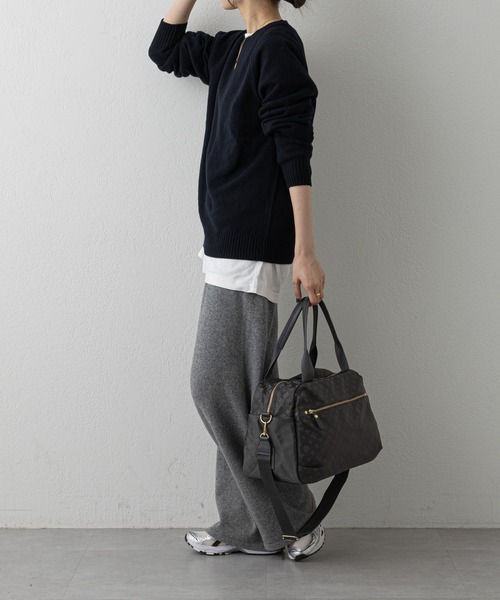 russet（ラシット）の「キャリーバッグに乗せられるトラベルボストンバッグ S(CE-1149)（ボストンバッグ・レディース・ネイビー/ブラック/ダークグレー・FREE）」の9枚目の写真