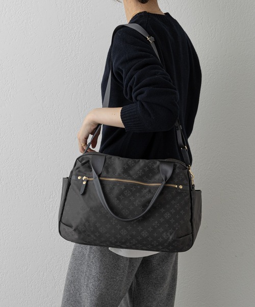 russet（ラシット）の「キャリーバッグに乗せられるトラベルボストンバッグ S(CE-1149)（ボストンバッグ・レディース・ネイビー/ブラック/ダークグレー・FREE）」の12枚目の写真