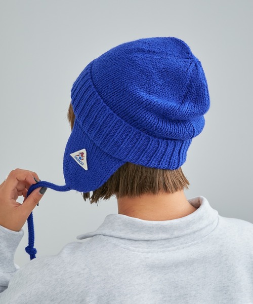 GEVACO（ゲバコ）の「【GEVACO/ゲバコ】イヤーマフニットキャップ（ニットキャップ/ビーニー・レディース・チャコールグレー/ブルー/レッド/ネイビー・ONE SIZE）」の7枚目の写真