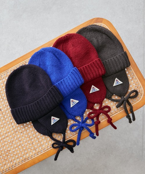 GEVACO（ゲバコ）の「【GEVACO/ゲバコ】イヤーマフニットキャップ（ニットキャップ/ビーニー・レディース・チャコールグレー/ブルー/レッド/ネイビー・ONE SIZE）」の5枚目の写真