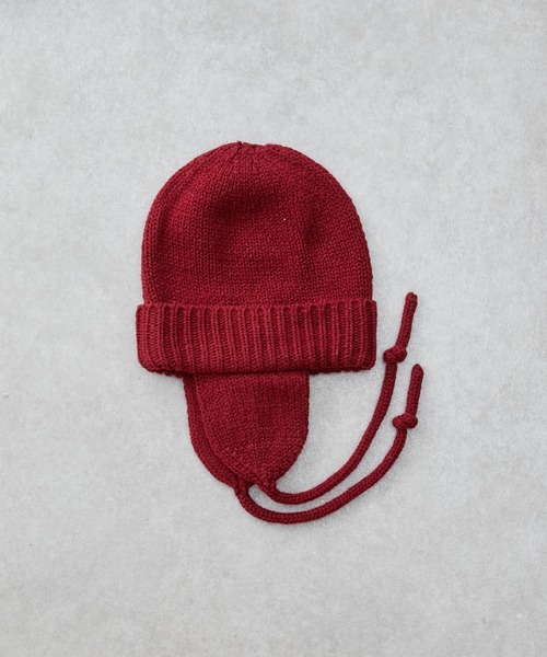 GEVACO（ゲバコ）の「【GEVACO/ゲバコ】イヤーマフニットキャップ（ニットキャップ/ビーニー・レディース・チャコールグレー/ブルー/レッド/ネイビー・ONE SIZE）」の9枚目の写真