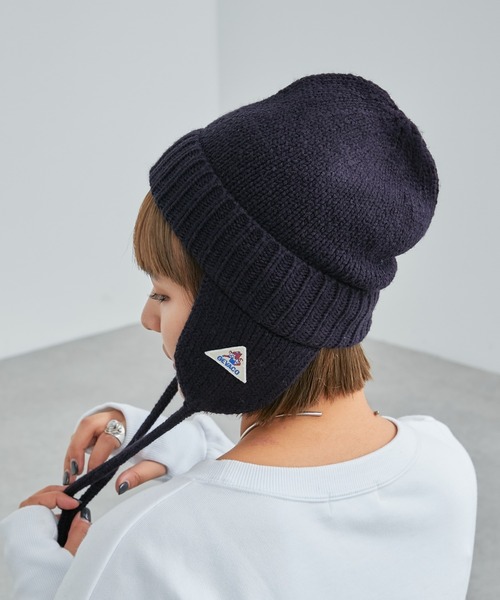 GEVACO（ゲバコ）の「【GEVACO/ゲバコ】イヤーマフニットキャップ（ニットキャップ/ビーニー・レディース・チャコールグレー/ブルー/レッド/ネイビー・ONE SIZE）」の15枚目の写真