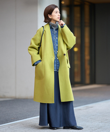 モッサーダブルフェイス Vネックコートを使った人気ファッション