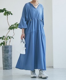 un dix cors | 【新色発売】ドロストティアードワンピース(ワンピース)