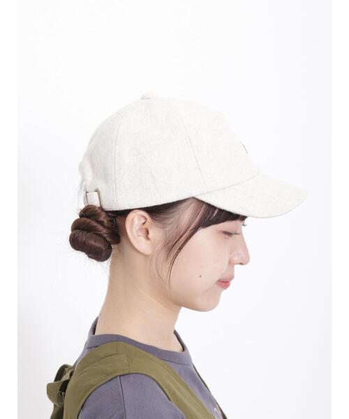 Samansa Mos2（サマンサ モスモス）の「イニシャル刺繍メルトンキャップ（ハット・レディース・モカ/オフホワイト・F）」の8枚目の写真