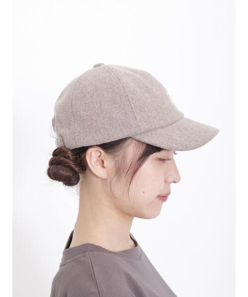 Samansa Mos2（サマンサ モスモス）の「イニシャル刺繍メルトンキャップ（ハット・レディース・モカ/オフホワイト・F）」の11枚目の写真