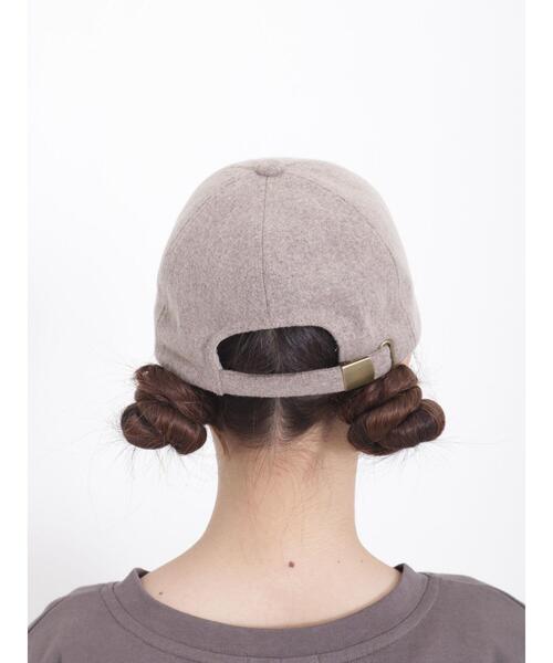 Samansa Mos2（サマンサ モスモス）の「イニシャル刺繍メルトンキャップ（ハット・レディース・モカ/オフホワイト・F）」の12枚目の写真