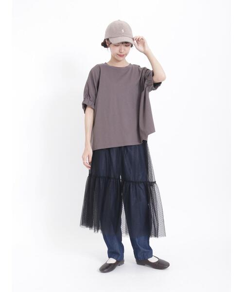 Samansa Mos2（サマンサ モスモス）の「イニシャル刺繍メルトンキャップ（ハット・レディース・モカ/オフホワイト・F）」の13枚目の写真