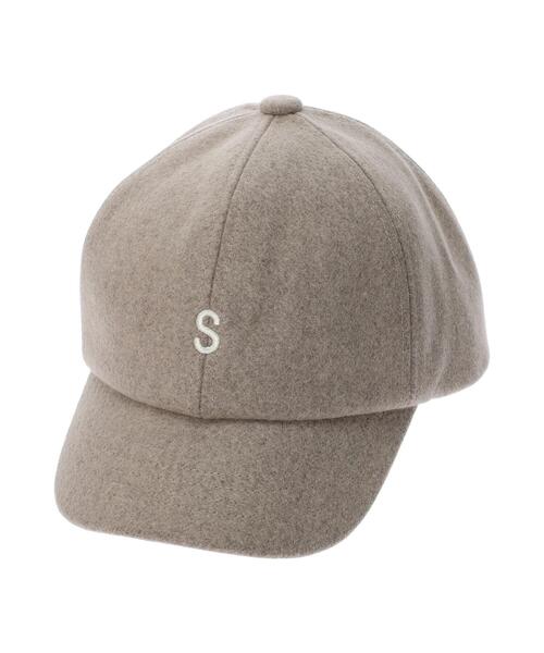 Samansa Mos2（サマンサ モスモス）の「イニシャル刺繍メルトンキャップ（ハット・レディース・モカ/オフホワイト・F）」の16枚目の写真