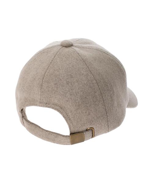 Samansa Mos2（サマンサ モスモス）の「イニシャル刺繍メルトンキャップ（ハット・レディース・モカ/オフホワイト・F）」の18枚目の写真