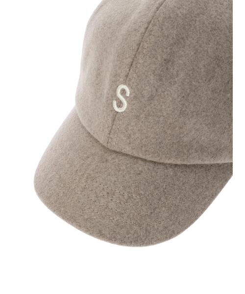 Samansa Mos2（サマンサ モスモス）の「イニシャル刺繍メルトンキャップ（ハット・レディース・モカ/オフホワイト・F）」の19枚目の写真