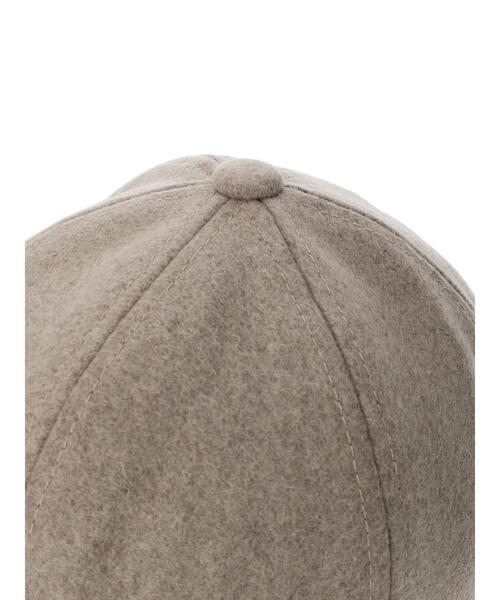 Samansa Mos2（サマンサ モスモス）の「イニシャル刺繍メルトンキャップ（ハット・レディース・モカ/オフホワイト・F）」の21枚目の写真