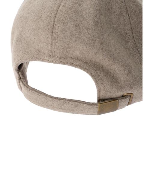 Samansa Mos2（サマンサ モスモス）の「イニシャル刺繍メルトンキャップ（ハット・レディース・モカ/オフホワイト・F）」の22枚目の写真