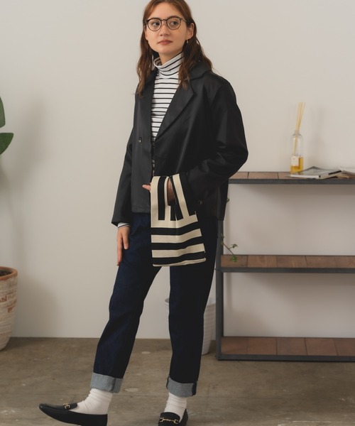 AO2(アオズ)の「Tailored jacket / ショート丈 テーラードジャケット(テーラードジャケット・レディース・アイボリー/ブラック・FREE)」の22枚目の写真