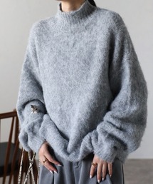 モヘアライクハイネックプルオーバー
