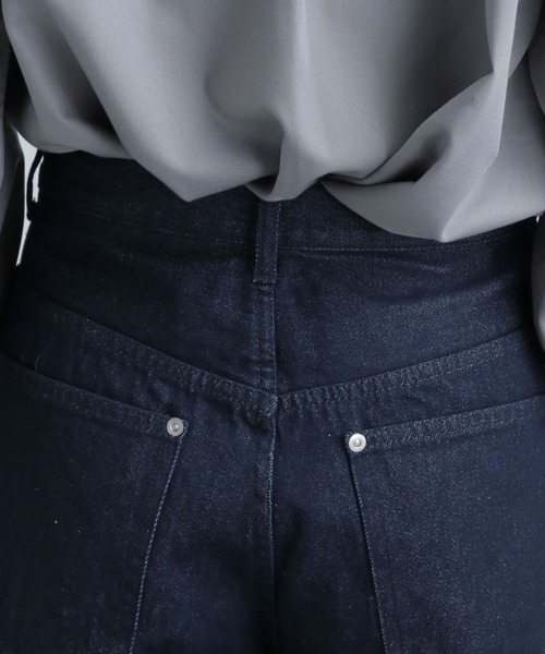 HARE（ハレ）の「ワイドダブルニーデニムパンツ(HARE)（デニムパンツ・メンズ・ブルー/ブラック・MEDIUM/SMALL）」の13枚目の写真