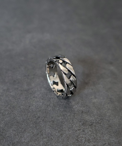 4INT.（フォイント）の「ワイド チェーンリング / サージカルステンレス316L (金属アレルギー対応)（リング・メンズ・C/B/A・16号/18号）」の3枚目の写真