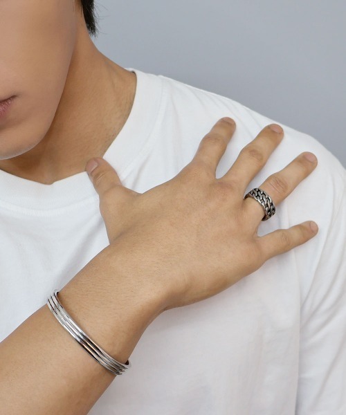 4INT.（フォイント）の「ワイド チェーンリング / サージカルステンレス316L (金属アレルギー対応)（リング・メンズ・C/B/A・16号/18号）」の4枚目の写真