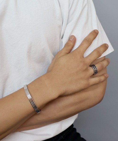 4INT.（フォイント）の「ワイド チェーンリング / サージカルステンレス316L (金属アレルギー対応)（リング・メンズ・C/B/A・16号/18号）」の5枚目の写真