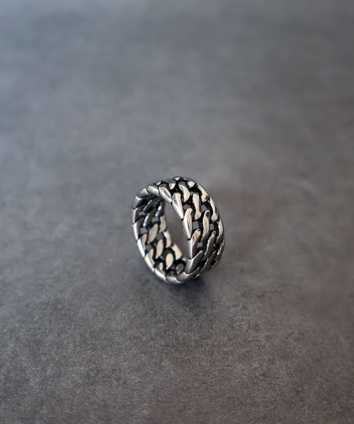 4INT.（フォイント）の「ワイド チェーンリング / サージカルステンレス316L (金属アレルギー対応)（リング・メンズ・C/B/A・16号/18号）」の10枚目の写真