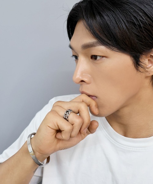 4INT.（フォイント）の「ワイド チェーンリング / サージカルステンレス316L (金属アレルギー対応)（リング・メンズ・C/B/A・16号/18号）」の12枚目の写真