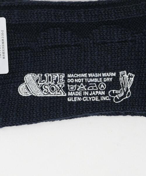 & LIFE SOX（アンドライフソックス）の「＜&LIFE SOX＞CRIKET ソックス（ソックス/靴下・メンズ・オフホワイト/ネイビー・FREE）」の6枚目の写真