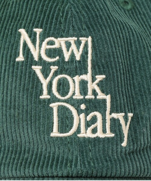 SHIPS（シップス）の「SHIPS NINE CASE:New York Diary コーデュロイ キャップ◆（キャップ・レディース・グリーン・ONE SIZE）」の9枚目の写真