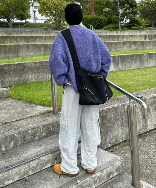 sedacle(セダクル)の「ミックスカラーブークレニット(ニット/セーター・レディース・ブラック/オレンジ/ブルー・MEDIUM/LARGE)」の16枚目の写真