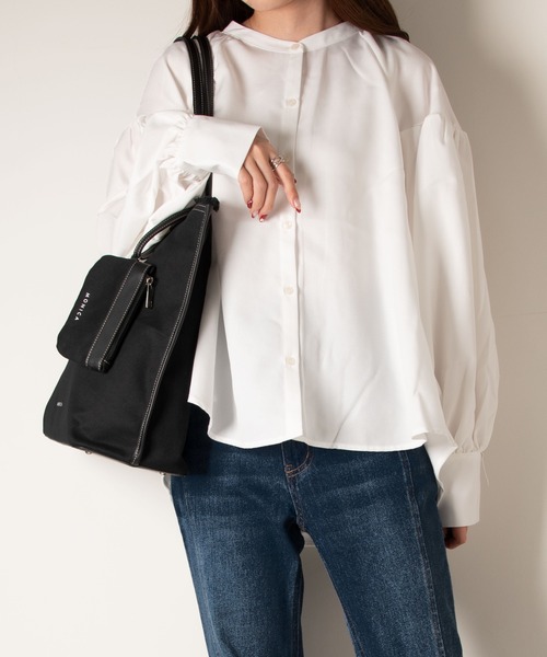 MONICA（モニカ）の「A4フリンジキャンバストート（トートバッグ・レディース・ブラック/ブラック系その他/グレイッシュベージュ/キャメル・FREE）」の6枚目の写真