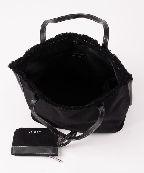 MONICA（モニカ）の「A4フリンジキャンバストート（トートバッグ・レディース・ブラック/ブラック系その他/グレイッシュベージュ/キャメル・FREE）」の17枚目の写真