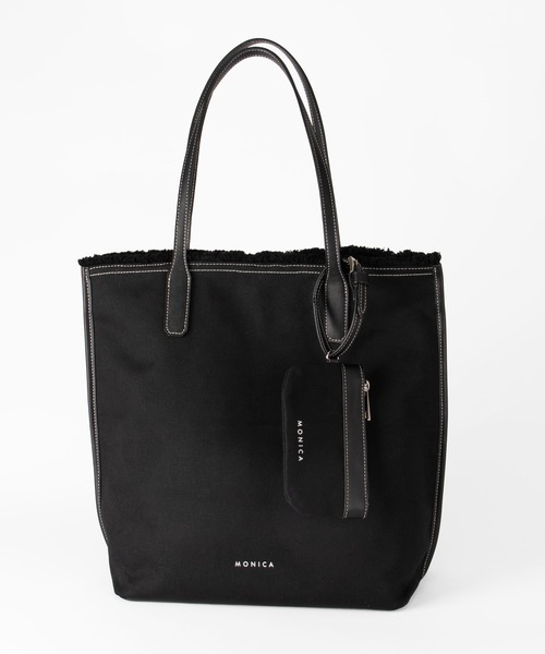 MONICA（モニカ）の「A4フリンジキャンバストート（トートバッグ・レディース・ブラック/ブラック系その他/グレイッシュベージュ/キャメル・FREE）」の16枚目の写真