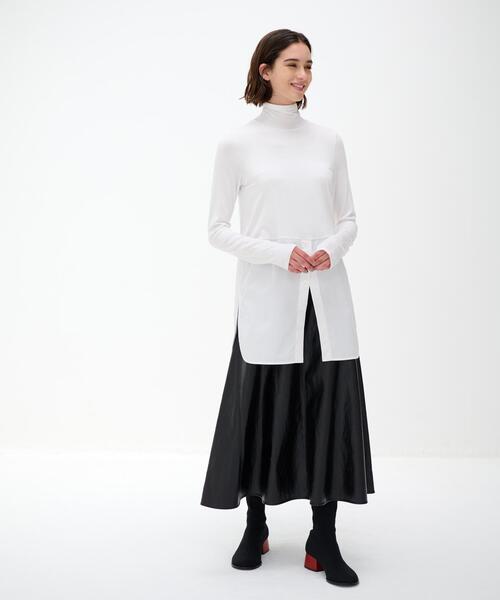 LANVIN en Bleu(ランバンオンブルー)の「シャツコンビタートルネック(Tシャツ/カットソー・レディース・ブラック/オフホワイト・38)」の13枚目の写真