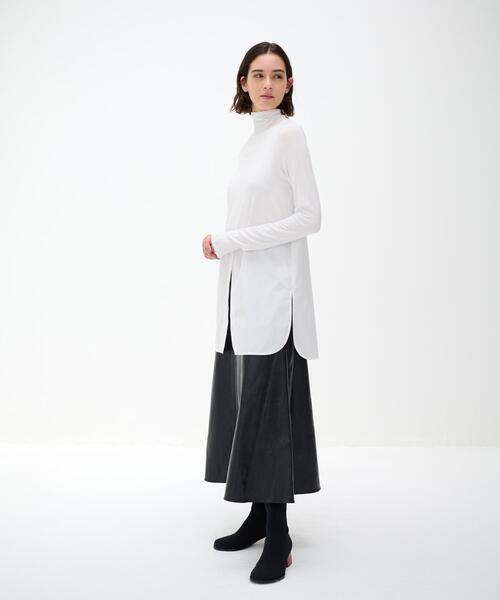 LANVIN en Bleu(ランバンオンブルー)の「シャツコンビタートルネック(Tシャツ/カットソー・レディース・ブラック/オフホワイト・38)」の14枚目の写真