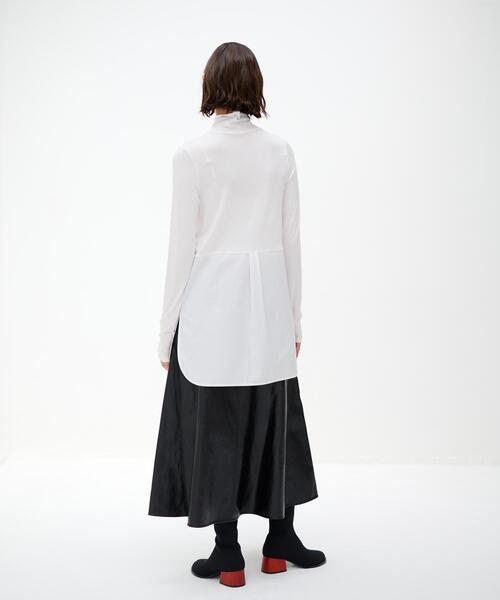 LANVIN en Bleu(ランバンオンブルー)の「シャツコンビタートルネック(Tシャツ/カットソー・レディース・ブラック/オフホワイト・38)」の15枚目の写真