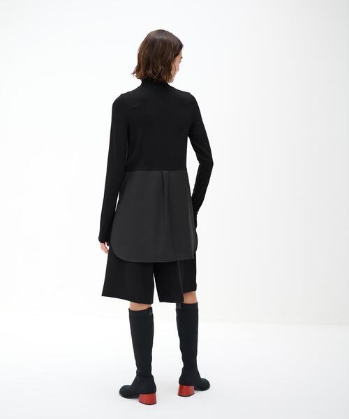 LANVIN en Bleu(ランバンオンブルー)の「シャツコンビタートルネック(Tシャツ/カットソー・レディース・ブラック/オフホワイト・38)」の20枚目の写真