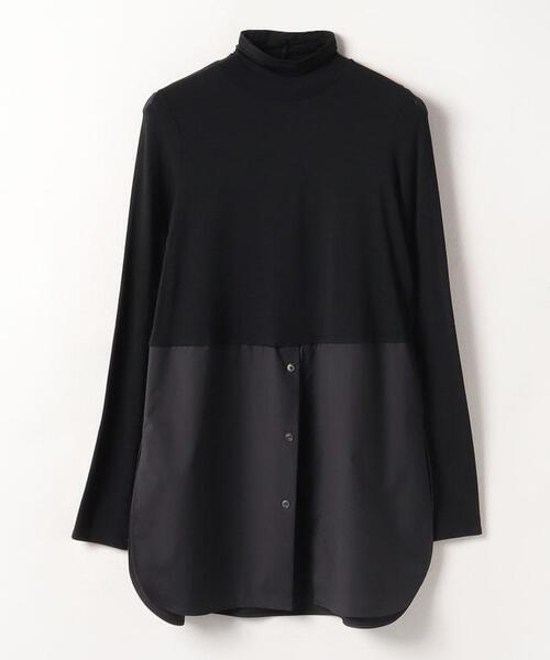 LANVIN en Bleu(ランバンオンブルー)の「シャツコンビタートルネック(Tシャツ/カットソー・レディース・ブラック/オフホワイト・38)」の22枚目の写真