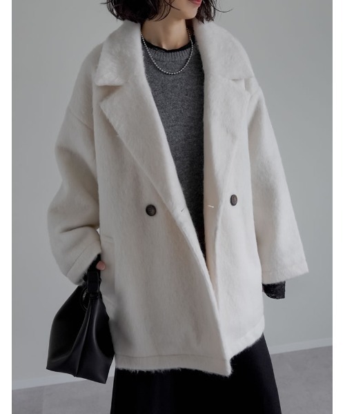 r-happyさん専用　ウールライクテーラードジャケ 洗える】ウールライクカルゼ テーラードジャケット