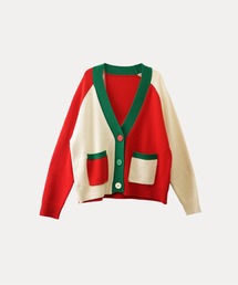 LA POMME jours（ラポミ・ジュール）の「Big Pocket Mulch Color Knit（カーディガン/ボレロ）」