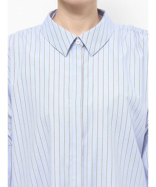 Ungrid 2Wayギャザーデザインシャツ Ungrid（アングリッド）の「2Wayギャザーデザインシャツ（シャツ