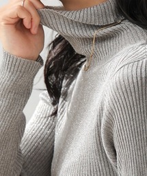 Bou Jeloud | 毛混ラメタートルネックプルオーバー(ニット/セーター)