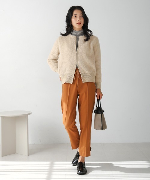 Bou Jeloud（ブージュルード）の「毛混ラメタートルネックプルオーバー（ニット/セーター・レディース・ネイビー/グレー/ブラック・FREE）」の8枚目の写真