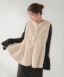 フィットモア　ブラウス、ファーベスト　お得セット Fit more｜フィットモアのベスト通販 - ZOZOTOWN