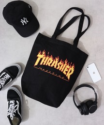 THRASHER FLAME PRINT TOTE