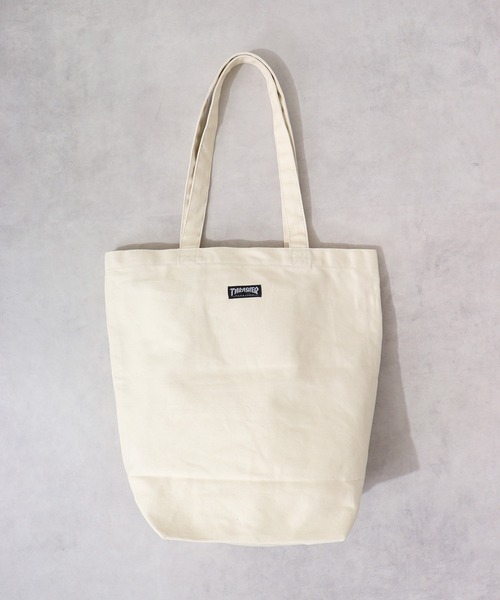 THRASHER(スラッシャー)の「THRASHER FLAME PRINT TOTE(トートバッグ・メンズ・アイボリー/ブラック・FREE)」の4枚目の写真