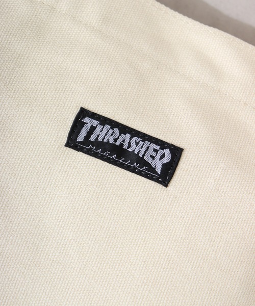 THRASHER(スラッシャー)の「THRASHER FLAME PRINT TOTE(トートバッグ・メンズ・アイボリー/ブラック・FREE)」の10枚目の写真