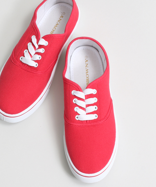 WEGO（ウィゴー）の「WEGO/レースアップスニーカー（スニーカー・レディース・ホワイト/ブラック/ネイビー/イエロー/レッド/カモフラージュ・MEDIUM/LARGE）」の5枚目の写真