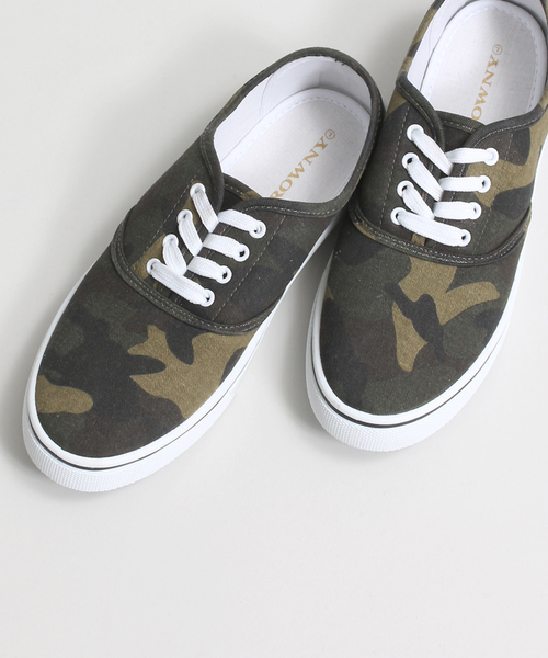 WEGO（ウィゴー）の「WEGO/レースアップスニーカー（スニーカー・レディース・ホワイト/ブラック/ネイビー/イエロー/レッド/カモフラージュ・MEDIUM/LARGE）」の6枚目の写真