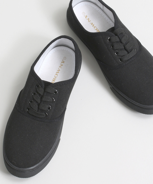 WEGO（ウィゴー）の「WEGO/レースアップスニーカー（スニーカー・レディース・ホワイト/ブラック/ネイビー/イエロー/レッド/カモフラージュ・MEDIUM/LARGE）」の2枚目の写真