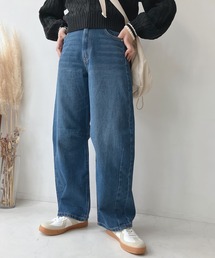 AS KNOW AS plus | ◎ゆるっとシルエットカーブパンツ　セットアップ可能(デニムパンツ)