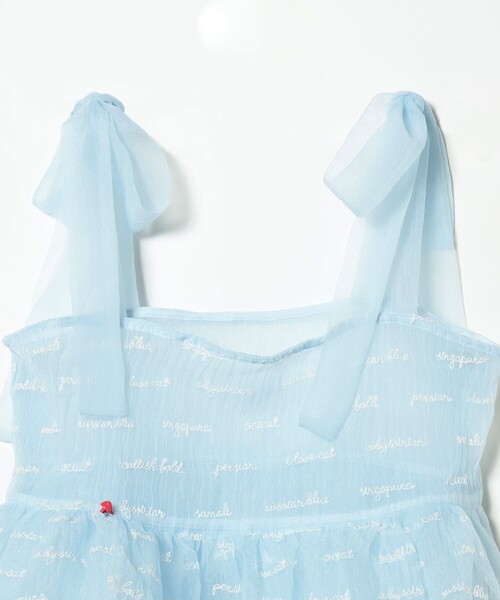 mmts(マミタス)の「猫刺繍キャミソール(キャミソール・レディース・ピンク/サックスブルー/グレー・ONE SIZE)」の14枚目の写真